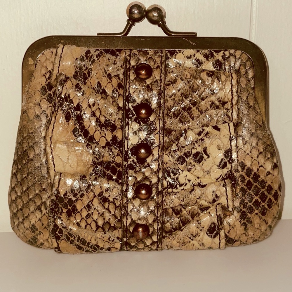 Jessica Simpson snake skin wallet.